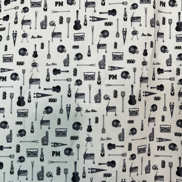 Peter Millar bond stretch white sports and music tiger golf polo - Picture 6 of 7